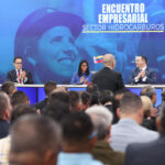 Venezuelan Acting President Delcy Rodríguez leads a business meeting with PDVSA representatives and national and international energy corporations at PDVSA headquarters in Caracas, February 27, 2026. Photo: Presidential Press.