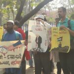 Indian activists protest Board of Peace and demand Modi cut ties with Israel. Photo: IPSP.