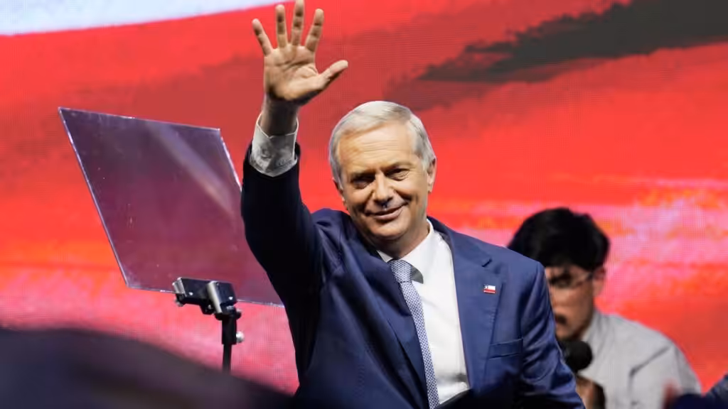 Chilean President-elect José Antonio Kast. Photo: AP/Matias Delacroix.