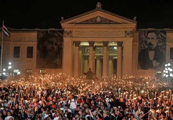 Thousands marched on January 26, 2026 in Havana, Cuba, to honor José Martí's legacy. Photo: Progressive International.