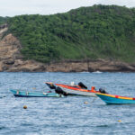 Small boats off the coast of Saint Lucia. Photo: St. Lucia Times/McAllister Hunt.