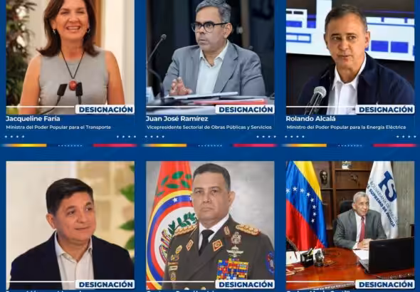 Photos of new ministers appointed by the acting president of Venezuela, Delcy Rodríguez, on March 18, 2026. Photo: Venezuelan Presidential Press.