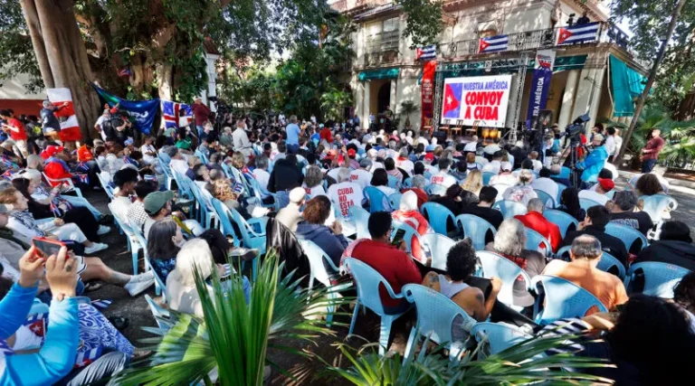 Opening event at ICAP. Photo: Struggle La Lucha.