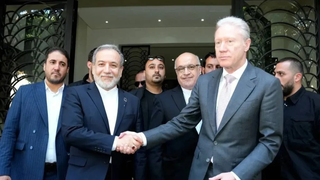 A meeting between Iranian Foreign Minister Abbas Araghchi and Lebanese Foreign Minister Youssef Rajji. Photo: IRNA.