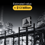 Image of a CITGO refinery showing the estimated value of the PDVSA subsidiary. Photo: Orinoco Tribune.