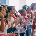 Cuban children singing at a school. Photo: Jaylen Strong.