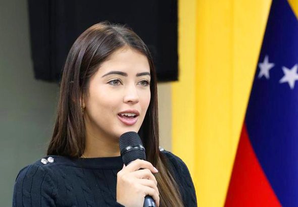 Venezuelan Minister for Tourism Daniella Cabello. File photo.