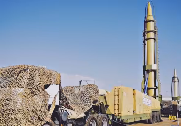 Ghadr ballistic missile of Iran. File photo.