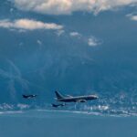 Two US F-35s and a KC-46 "patrolling" the coast of La Guaira state, Venezuela, in an alleged joint exercise. Photo: X/@Southcom.