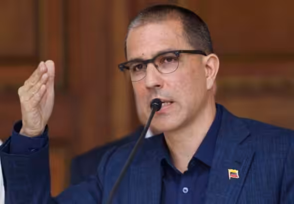 The president of the Special Monitoring Commission for the Amnesty Law for Democratic Coexistence, Jorge Arreaza. File photo.