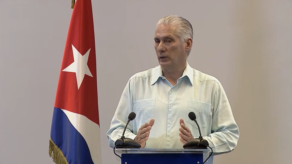 Cuban President Miguel Diaz-Canel, March 13, 2026. X/ @rcavada.