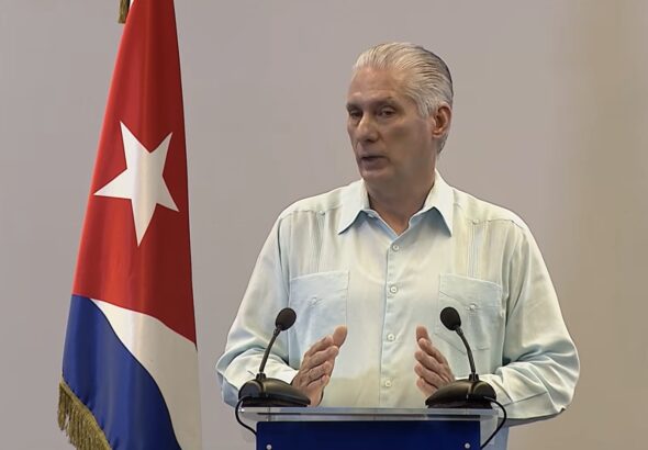 Cuban President Miguel Diaz-Canel, March 13, 2026. X/ @rcavada.