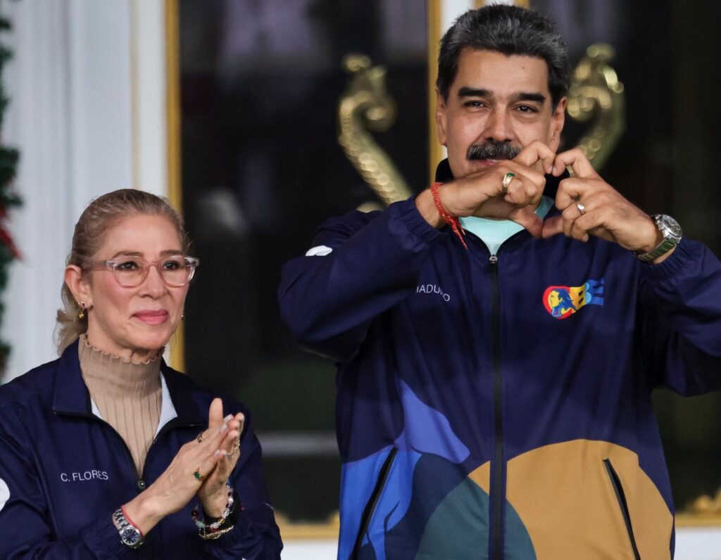 Venezuelan President Nicolás Maduro and First Lady Cilia Flores. File photo.