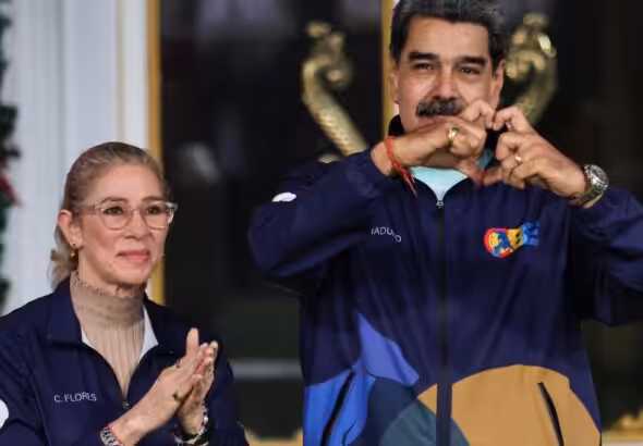 Venezuelan President Nicolás Maduro and First Lady Cilia Flores. File photo.