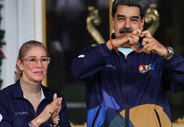 Venezuelan President Nicolás Maduro and First Lady Cilia Flores. File photo.