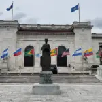 The Organization of American States headquarters in Washington DC, USA, on September 22, 2023. Photo: Daniel Slim/AFP/Getty Images.