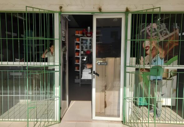 The Tiendas Caribe outlet in Morón, Ciego de Ávila province, Cuba, that suffered an attack by some demonstrators. Photo: Facebook/Tiendas Caribe.