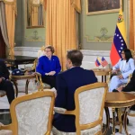 Venezuelan Acting President meets US Chargé d'Affaires Laura Dogu and delegates of the US Senate Foreign Relations Committee at Miraflores Palace, Caracas, March 18, 2026. Photo: Presidential Press. (Telesur)