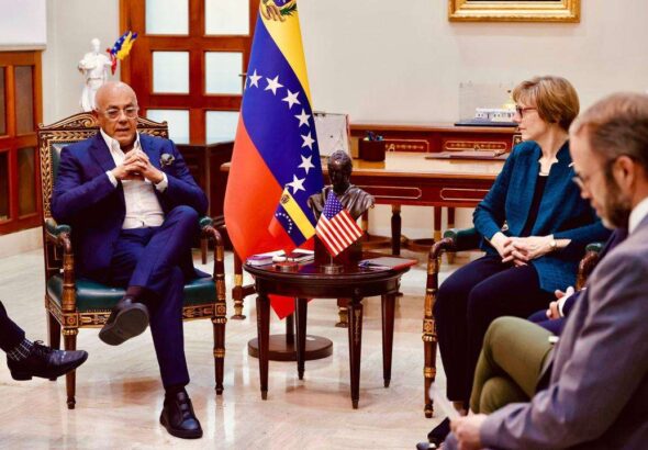 The US Chargé d’Affaires, Laura Dogu, visiting the National Assembly along with the delegation from the US Senate Foreign Relations Committee. Photo: Telegram.