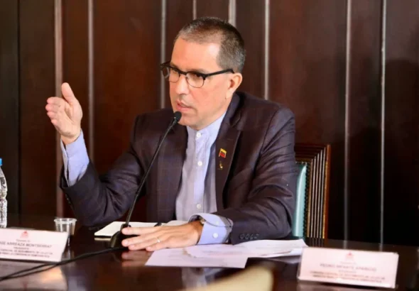National Assembly special commission president Jorge Arreaza. Photo: Telesur.