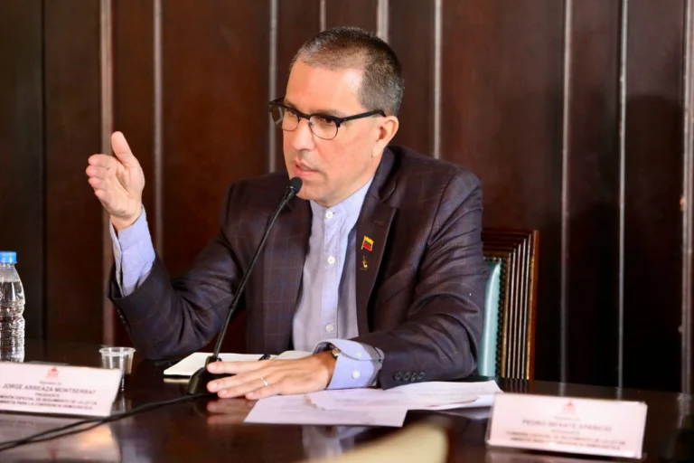 National Assembly special commission president Jorge Arreaza. Photo: Telesur.