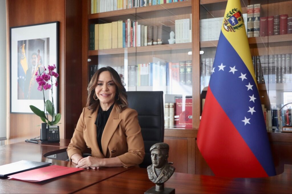 Coromoto Godoy in 2024, following her appointment as deputy foreign minister for Europe. Photo: Venezuelan Foreign Ministry/File photo.