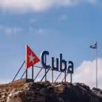 A Cuba sign with Cuban-styled flag. Photo: File photo.