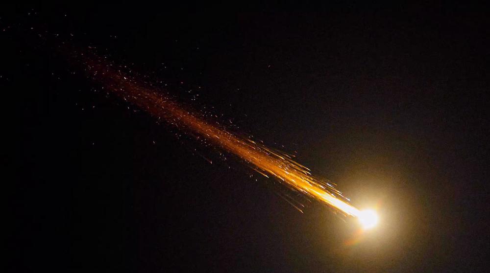 Picture taken during the Islamic Revolution Guards Corps (IRGC)'s ongoing Operation True Promise 4 against hostile targets, which began on February 28, 2026. Photo: PressTV/file photo.