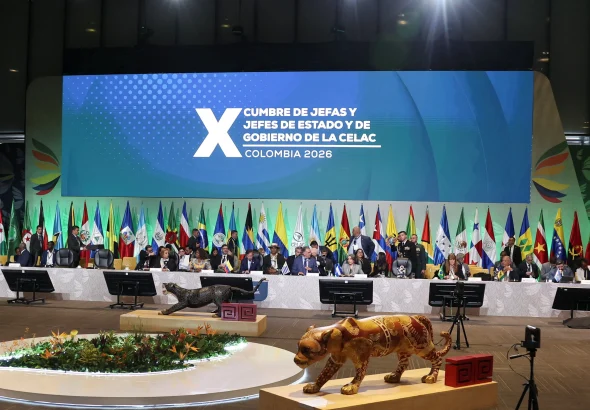 Plenary of the 10th Summit of the Community of Latin American and Caribbean States (CELAC) held in Bogotá, Colombia, on Saturday, March 21, 2026. Photo: Reuters.