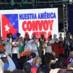 Welcome ceremony for the Nuestra América aid convoy in Havana, Cuba, March 21, 2026. Photo: Cubadebate.