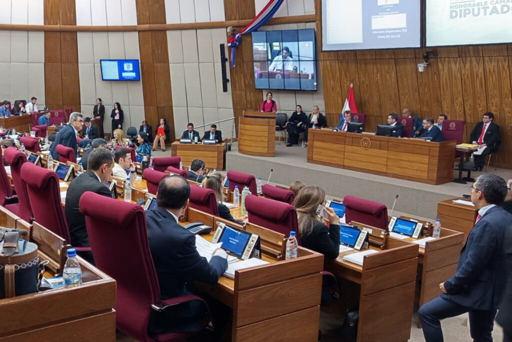 Paraguayan Chamber of Deputies in session. Photo: Chamber of Deputies of Paraguay.