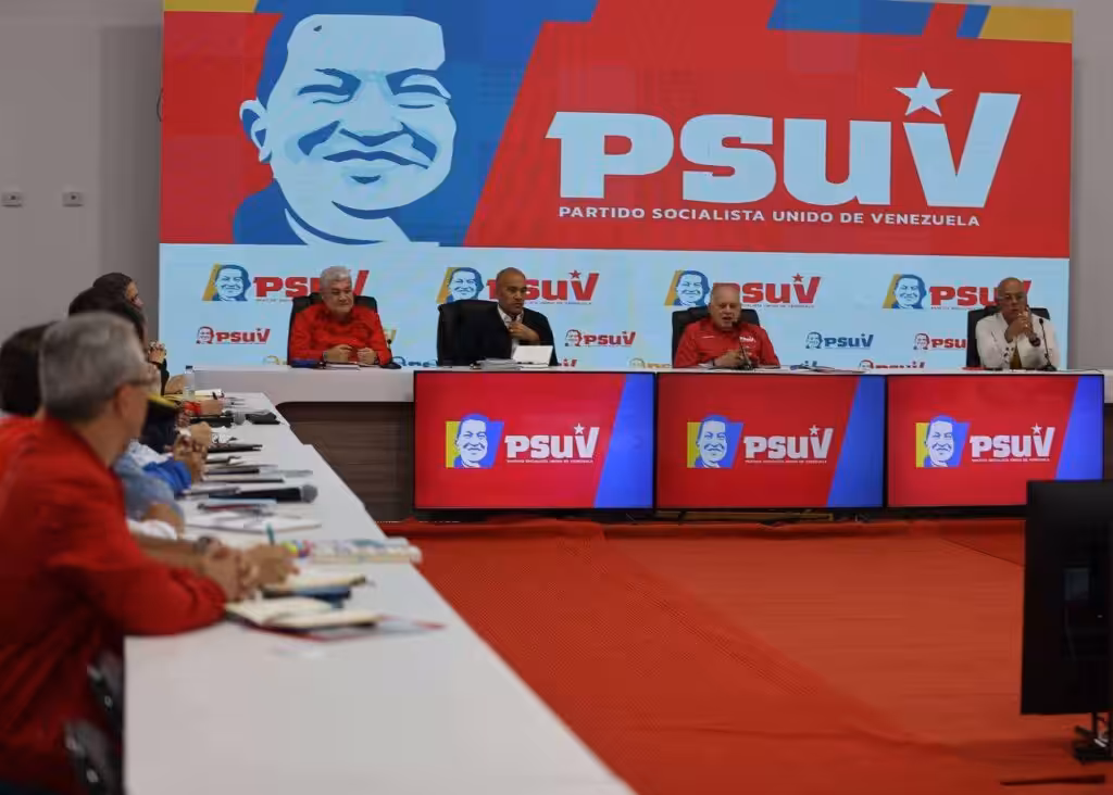 PSUV press conference in Caracas on March 9, 2026. Photo: Ministry of the Interior, Justice and Peace.