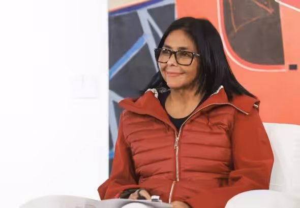 Venezuelan Acting President Delcy Rodríguez during a working ceremony in Caracas on Wednesday, March 11, 2026. Photo: Venezuelan Presidential Press.