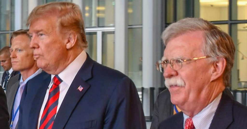 Donald Trump (left) and John Bolton (right). Photo: US Department of State (public domain).