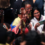The acting president of Venezuela, Delcy Rodríguez, at a cultural activity in Caracas, April 17, 2026. Photo: Presidential Press.