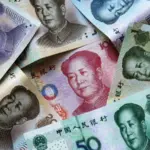 Various denominations of Chinese Renminbi (RMB) banknotes, which are the official currency of the People's Republic of China. Photo: Alexandr Demyanchuk.