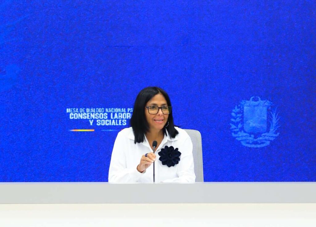 Acting President Delcy Rodríguez. Photo: Venezuela's Presidential Press.
