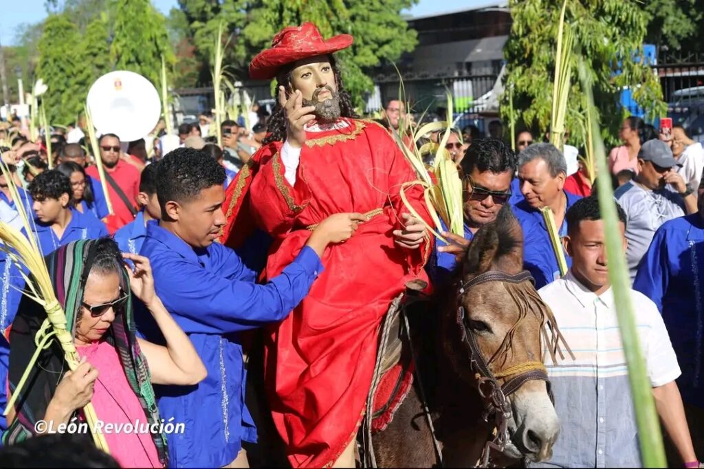 Palm Sunday in Subiata, Nicaragua. Photo: @LeonRevolucion/Radio La Primerisima.