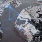 A montage of military technology and a harbor city. Photo: The Cradle.