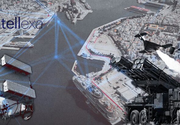 A montage of military technology and a harbor city. Photo: The Cradle.