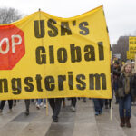 Anti-war protests in Washington DC, January 4, 2020. Photo: Stephen D. Melkisethian/flickr.