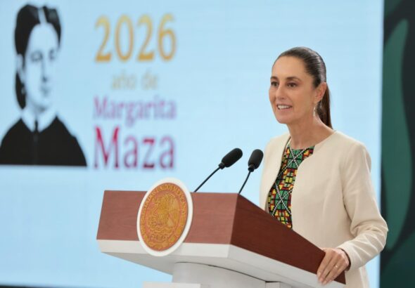 Mexican President Claudia Sheinbaum. X/ @NewsDigitalesAr.