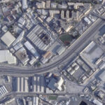 A satellite image of the US Navy Naval Support Facility in Bahrain, captured by Planet Labs.. Photo: Planet Labs PBC via AP.