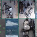 A combo provided by the Islamic Revolution Guards Corps (IRGC) on April 3, 2026 shows the aftermath of various successful strikes carried out by its Aerospace Force against enemy projectiles and drones as well as a warplane belonging to aggressors. Photo: PressTV.