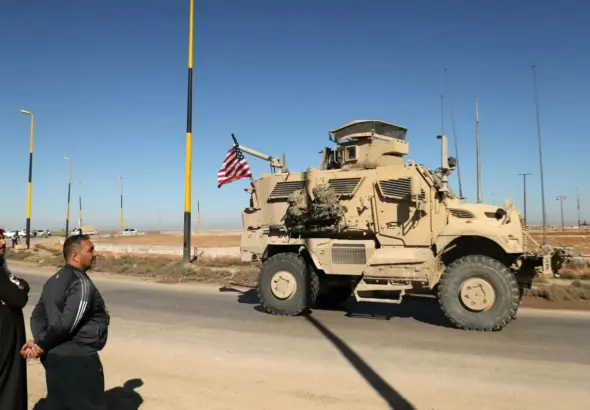 An International MaxxPro, a Mine-Resistant Ambush Protected (MRAP) armored fighting vehicle designed by Navistar Defense. Photo: The Cradle.