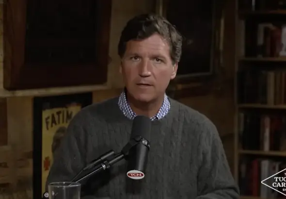 Tucker Carlson American commentator and host. Photo: Grumpy Chinese Guy/Screenshot.