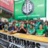 ATE members in Buenos Aires protest against President Milei's austerity policies. Photo: X/@ateprensa.