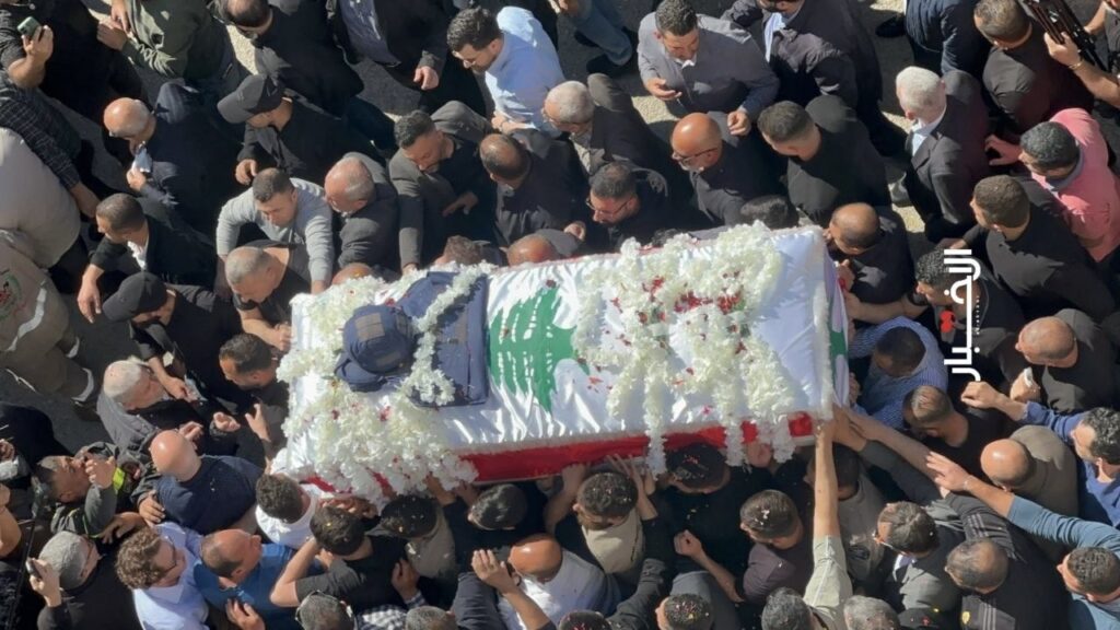Funeral procession for Amal Khalil. Photo: Al Akhbar.