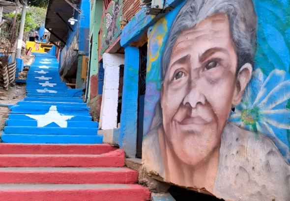 Mural at the Cota 905 barrio in Caracas. Photo: Venezuelan Tourism Ministry/file photo.