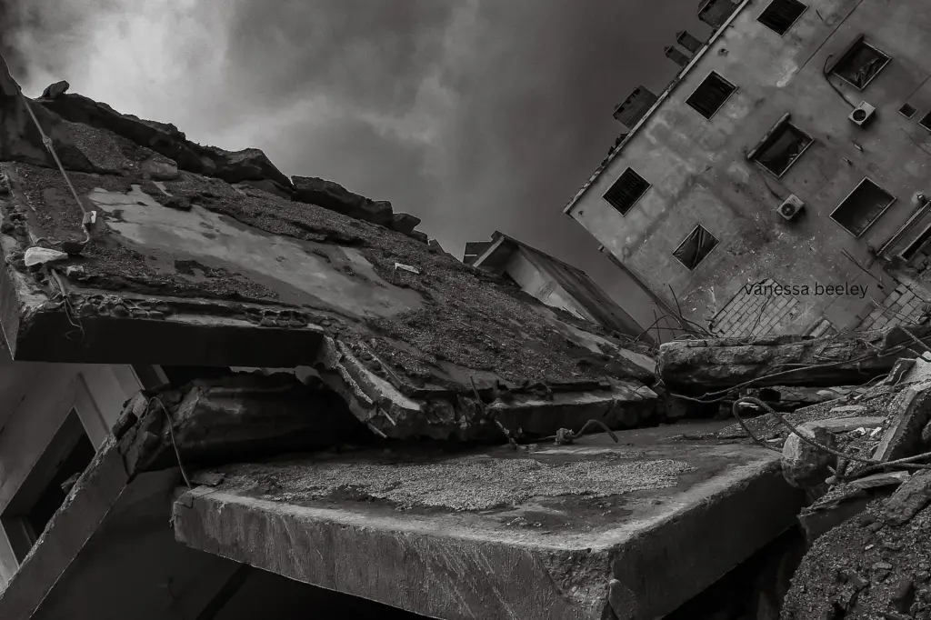 A family home in Baalbek, destroyed by a Zionist airstrike. Photo: Vanessa Beeley.